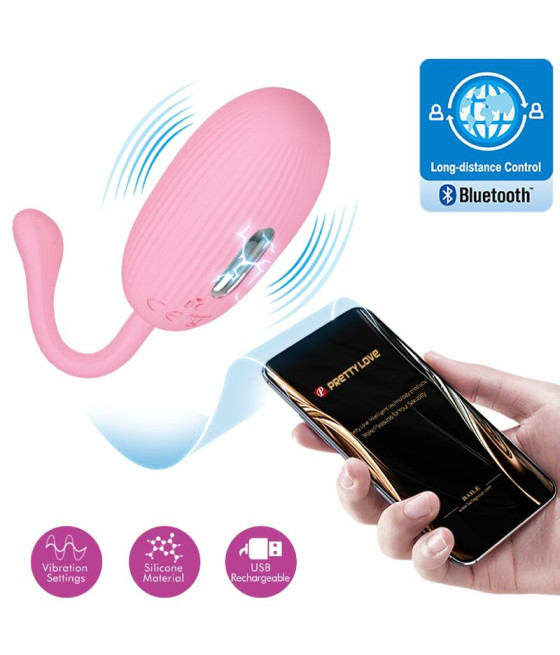 PRETTY LOVE - DOREEN PINK RECHARGEABLE VIBRATING EGG