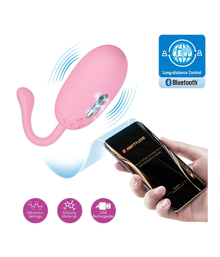 PRETTY LOVE - DOREEN PINK RECHARGEABLE VIBRATING EGG