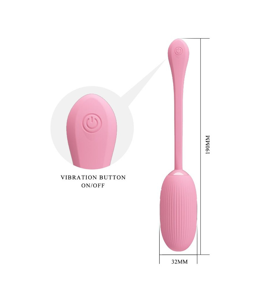 PRETTY LOVE - DOREEN PINK RECHARGEABLE VIBRATING EGG