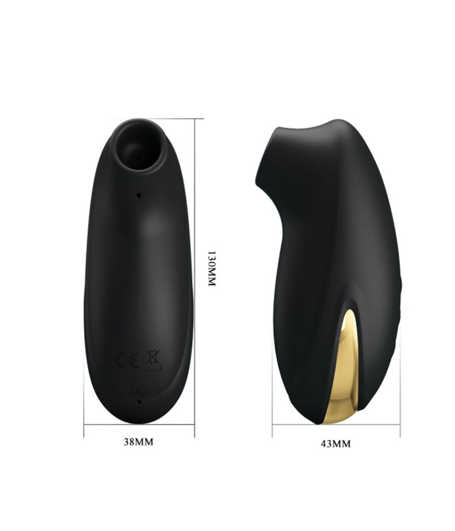 PRETTY LOVE - LUXUS-WIEDERAUFLADBARER SAUGMASSAGER SCHWARZ