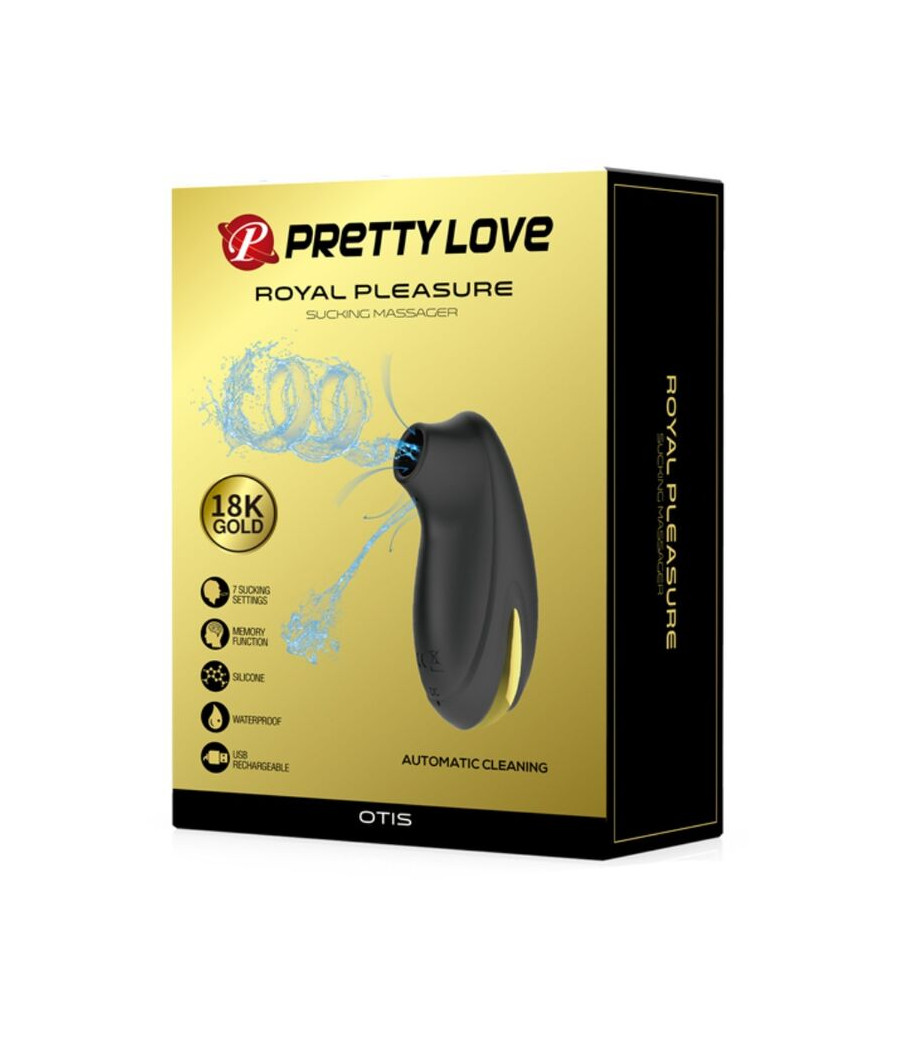 PRETTY LOVE - SUCCIONADOR-MASAJEADOR DE LUJO RECARGABLE NEGRO