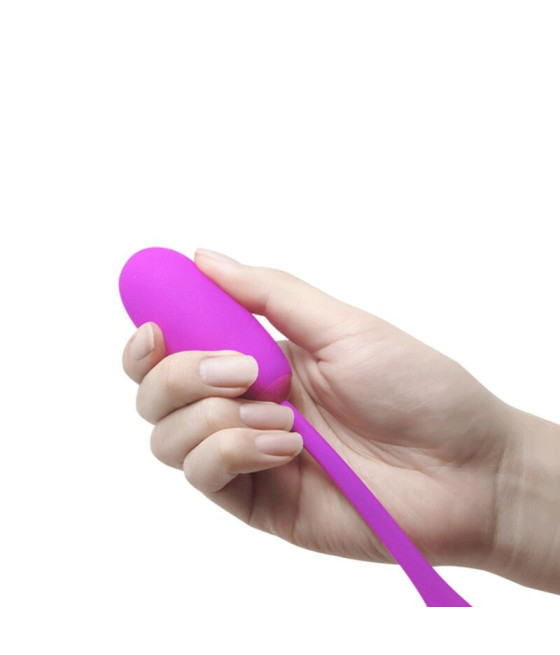 PRETTY LOVE - OVO VIBRANTE RECARREGVEL IMPERMEVEL JULIUS ROXO