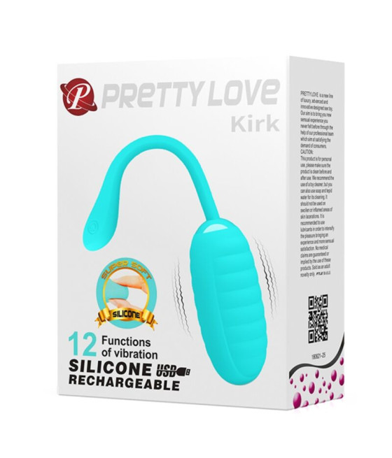 PRETTY LOVE - KIRK HUEVO VIBRADOR RECARGABLE VERDE CLARO