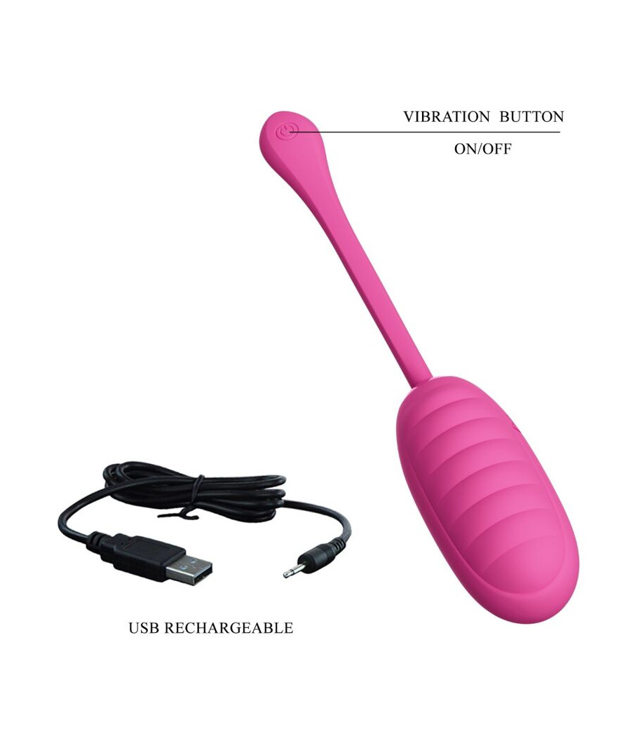 PRETTY LOVE - UOVO VIBRANTE RICARICABILE ROSA CATALINA