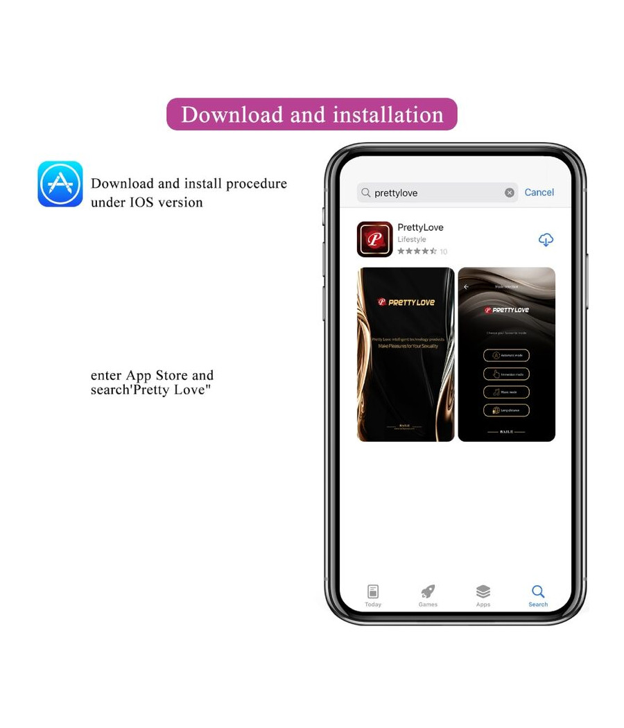 PRETTY LOVE - OEUF VIBRANT RECHARGEABLE CATALINA ROSE APP