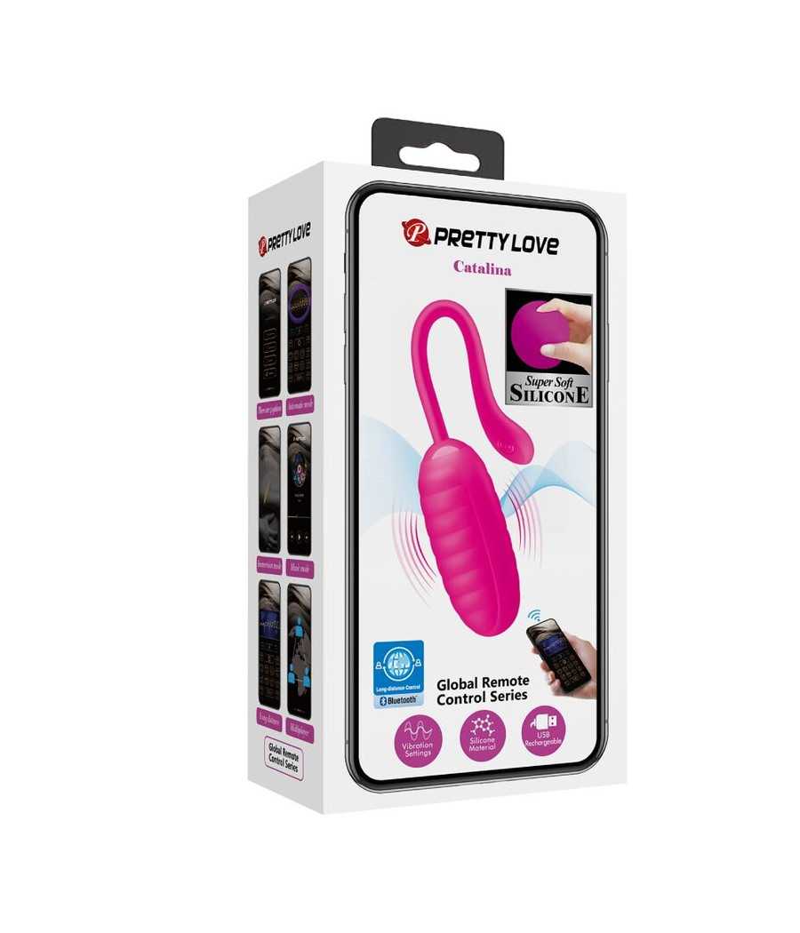 PRETTY LOVE - UOVO VIBRANTE RICARICABILE ROSA CATALINA APP