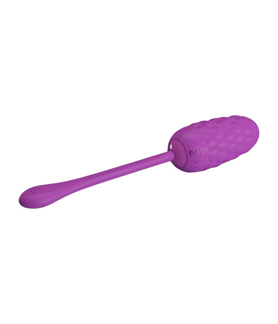 PRETTY LOVE - HUEVO VIBRADOR CON TEXTURA MARINA RECARGABLE MORADO