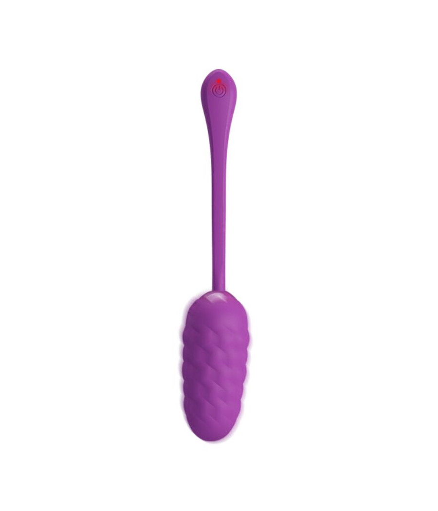 PRETTY LOVE - HUEVO VIBRADOR CON TEXTURA MARINA RECARGABLE MORADO
