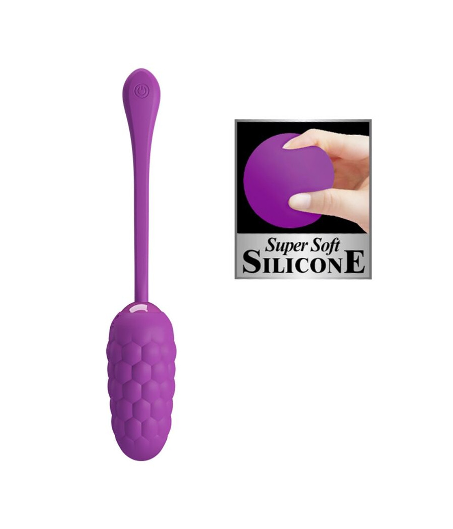 PRETTY LOVE - UOVO VIBRANTE CON TEXTURE MARINA RICARICABILE VIOLA