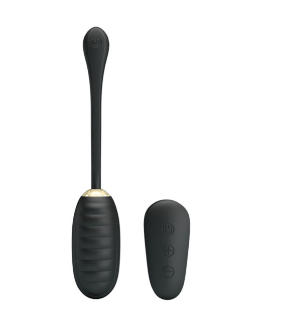 PRETTY LOVE - DOREEN OEUF VIBRANT RECHARGEABLE DE LUXE NOIR TÉLÉCOMMANDE