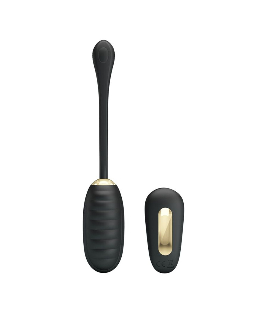 PRETTY LOVE - DOREEN LUXURY RECHARGEABLE VIBRATING EGG BLACK REMOTE CONTROL