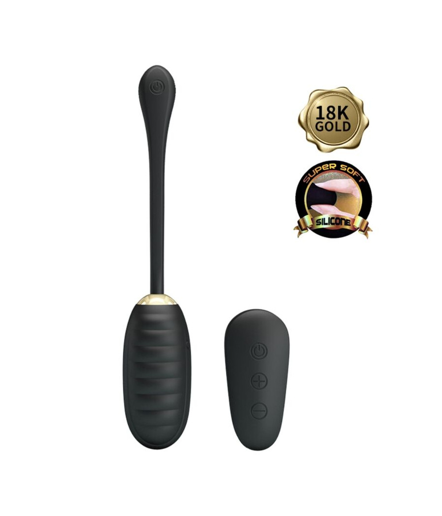 PRETTY LOVE - DOREEN LUXURY UOVO VIBRANTE RICARICABILE NERO TELECOMANDO