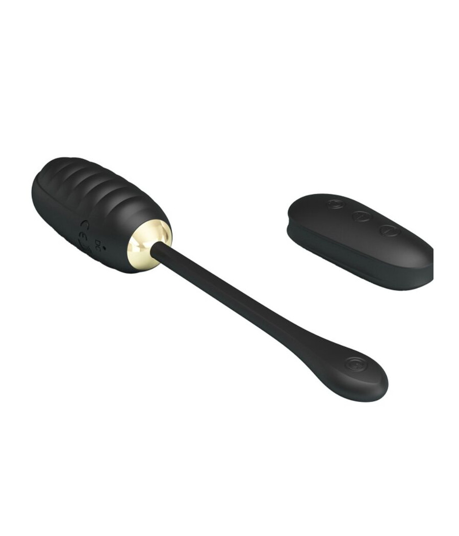 PRETTY LOVE - DOREEN LUXURY RECARREGÁVEL VIBRADOR OVO PRETO CONTROLE REMOTO