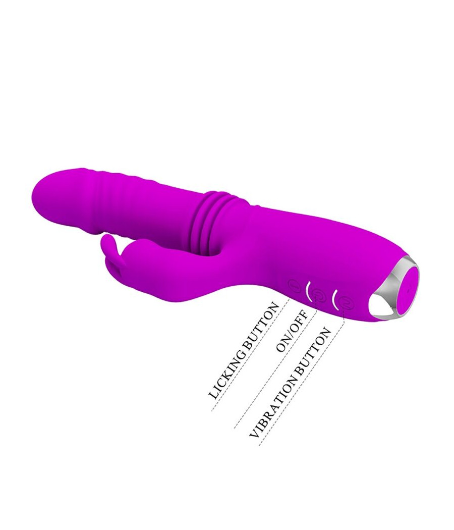 PRETTY LOVE - VIBRADOR DE COELHO RECARREGVEL DOROTHY ROXO