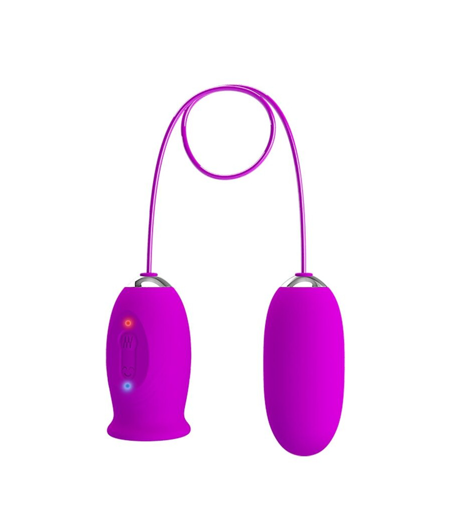 PRETTY LOVE - VIBRATEUR RECHARGEABLE DAISY DUAL EGG VIOLET