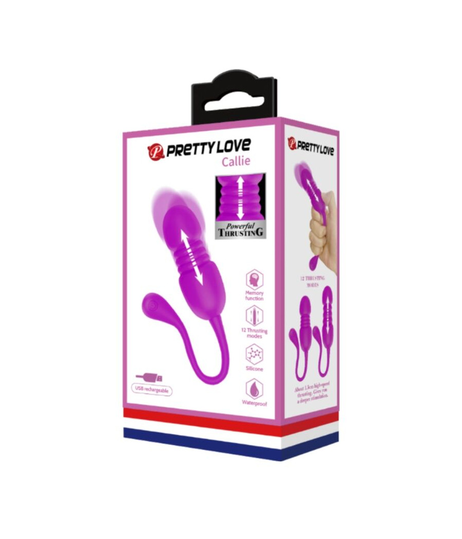 PRETTY LOVE - CALLIE HUEVO VIBRADOR RECARGABLE MORADO