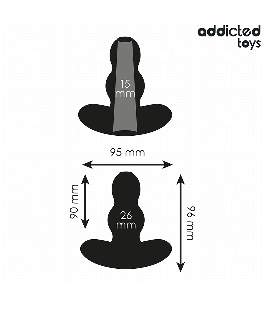 ADDICTED TOYS - HOHL ANAL PLUG GRÖSSE M 9,6 CM