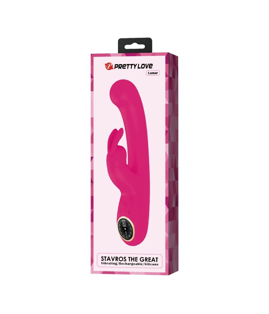 PRETTY LOVE - VIBRATEUR LAMAR LAPIN ET POINT G ROSE