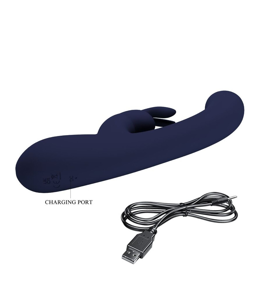 PRETTY LOVE - VIBRATEUR LAMAR LAPIN ET POINT G BLEU