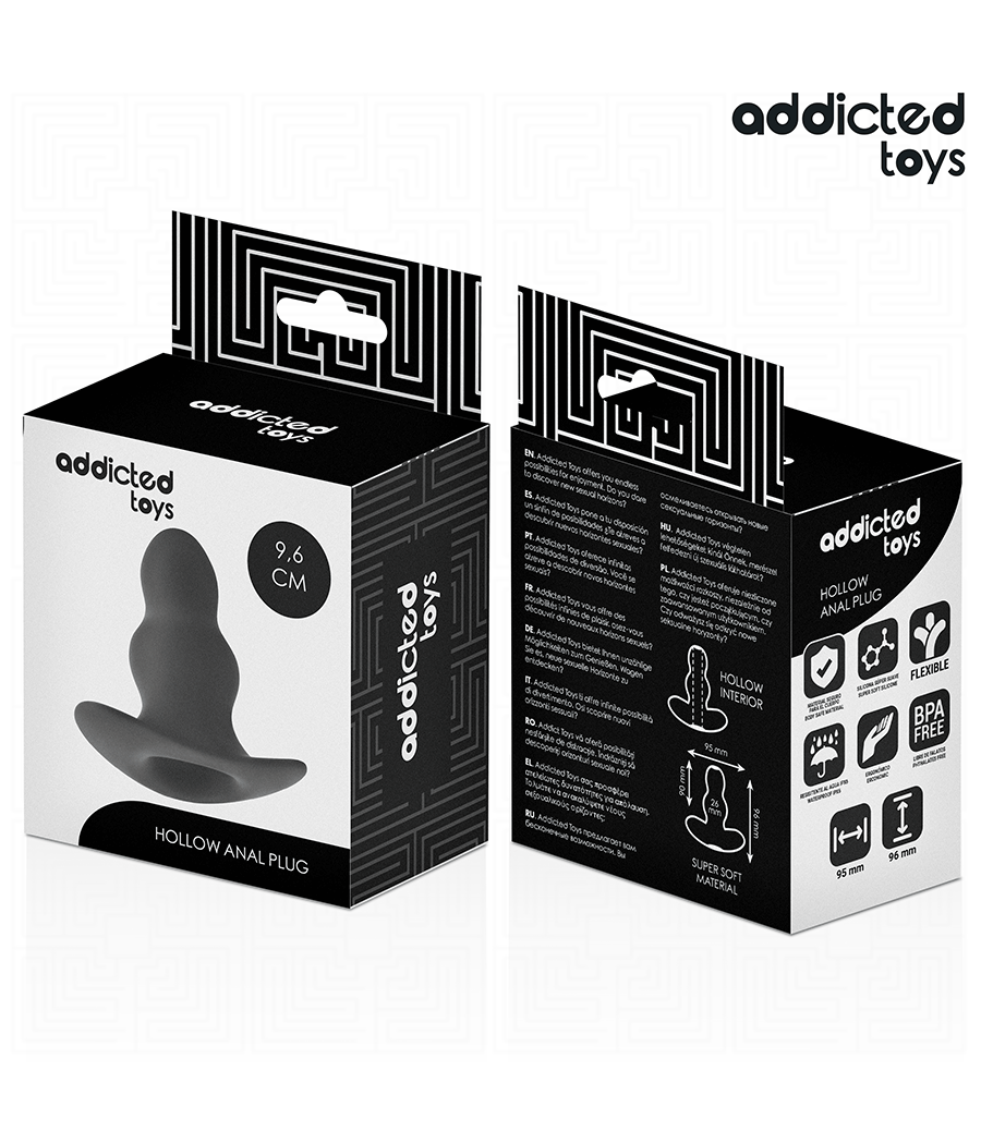 ADDICTED TOYS - PLUG ANAL HUECO SILICONA TALLA M 9,6 CM