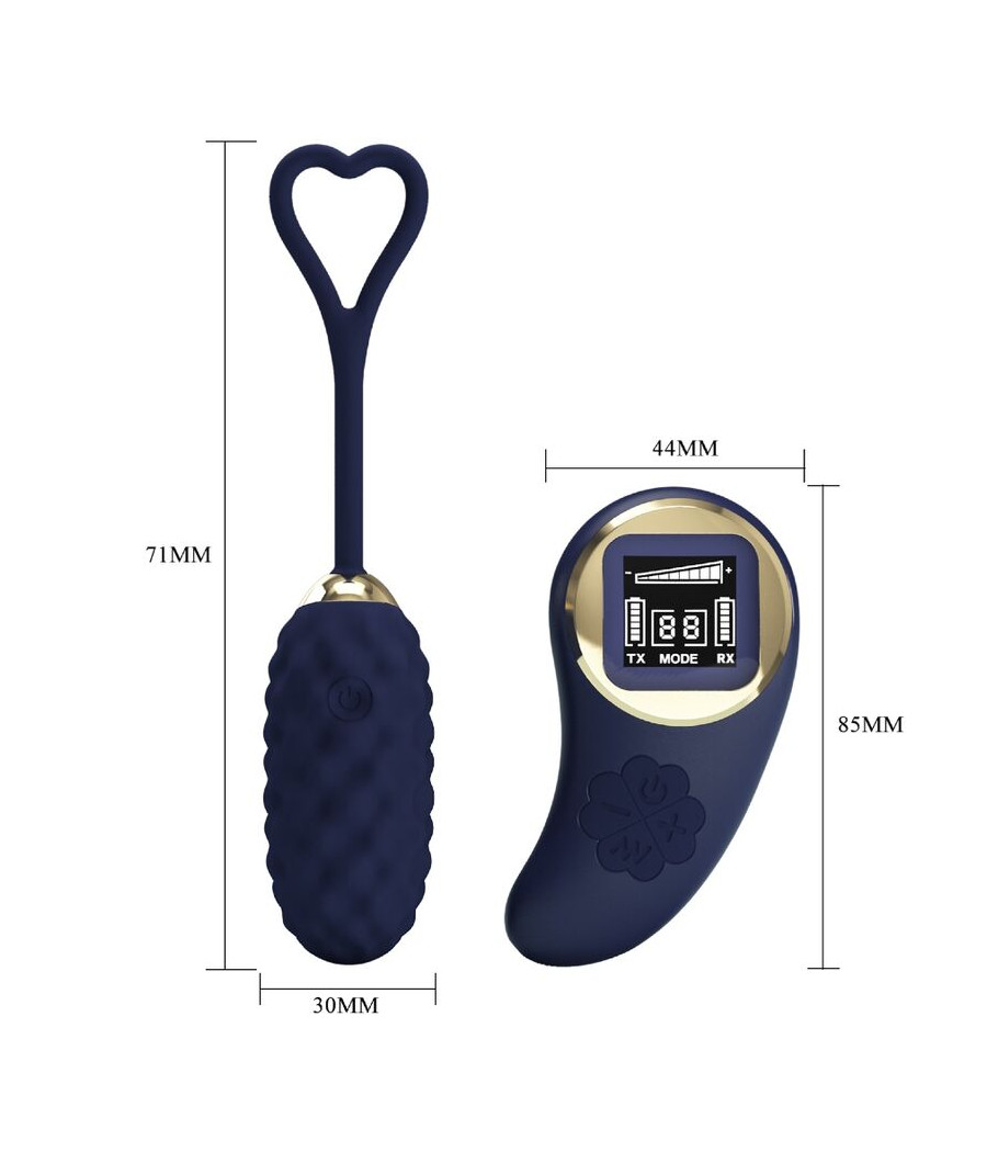 PRETTY LOVE - VIVIAN BLUE VIBRATIONS-EI MIT FERNBEDIENUNG