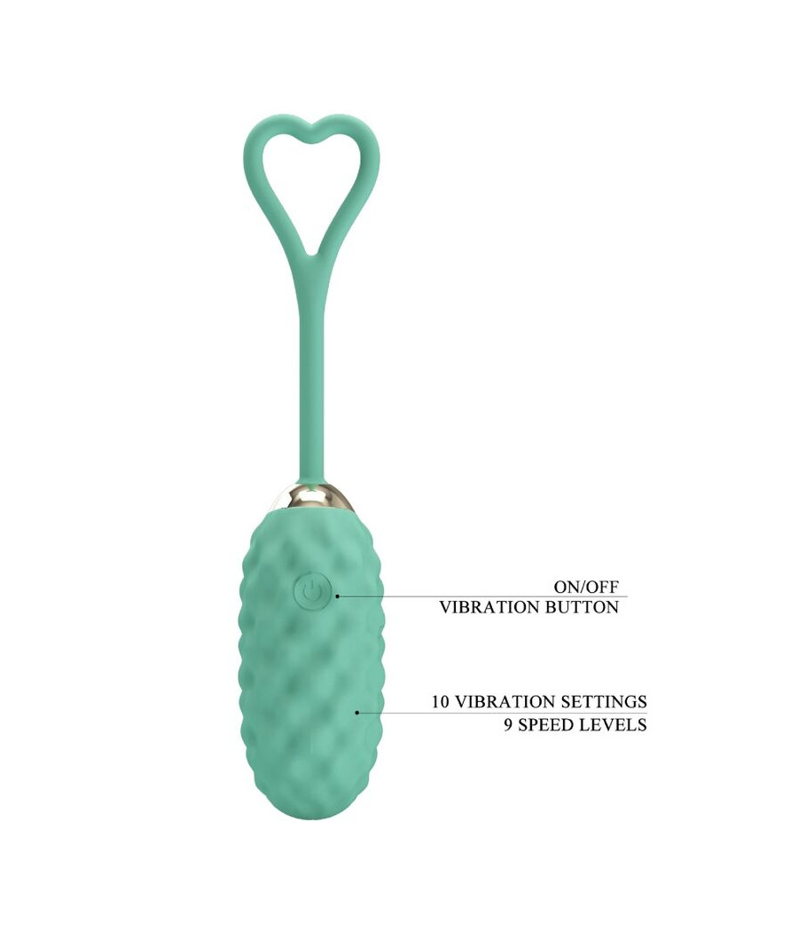 PRETTY LOVE - UOVO VIBRANTE CON TELECOMANDO VERDE VIVIAN