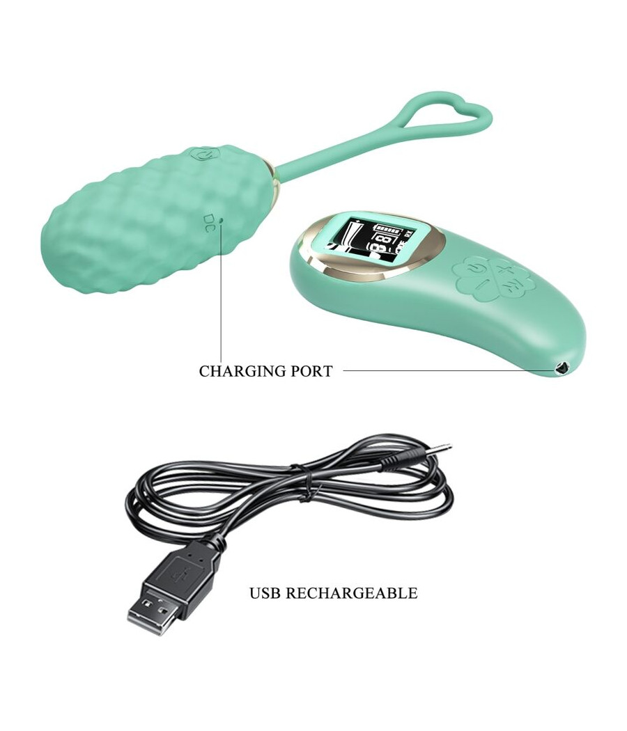 PRETTY LOVE - VIVIAN GREEN REMOTE CONTROL VIBRATING EGG