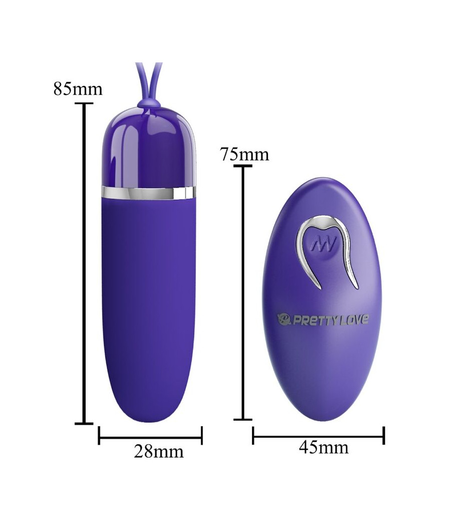PRETTY LOVE - MINI BALLE VIBRANTE DARLENE YOUTH VIOLET