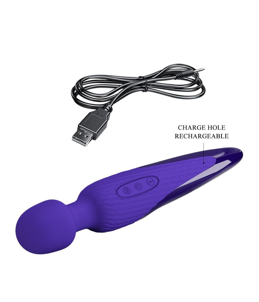 PRETTY LOVE - ANTONY YOUTH WAND VIBRATOR VIOLET HEAT EFFECT