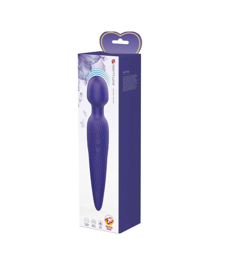 PRETTY LOVE - ANTONY YOUTH VIBRATORE WAND VIOLETTO EFFETTO CALORE