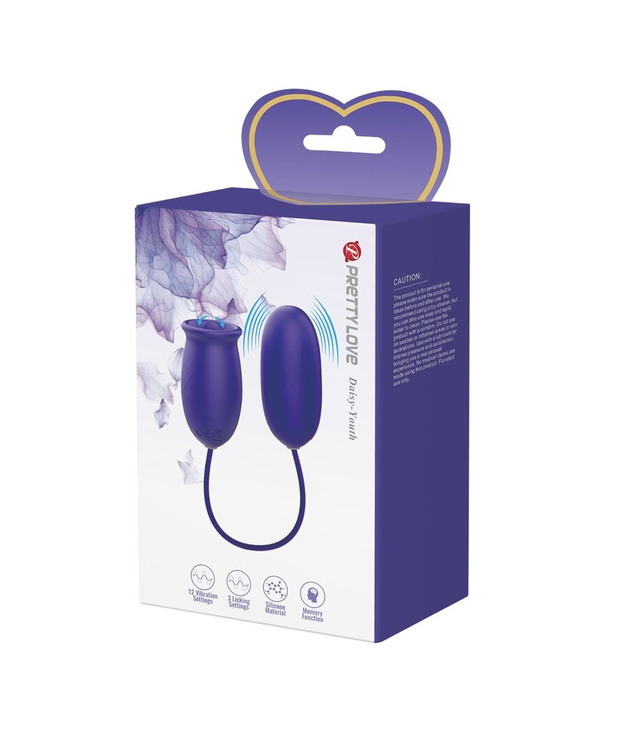 PRETTY LOVE - STIMULATEUR VIBRATEUR RECHARGEABLE DAISY YOUTH VIOLET