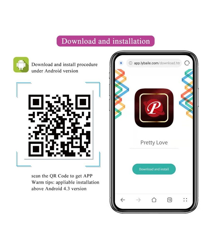 PRETTY LOVE - VIBRIERENDES EI DER NYMPHE, APP-GESTEUERT, LILA
