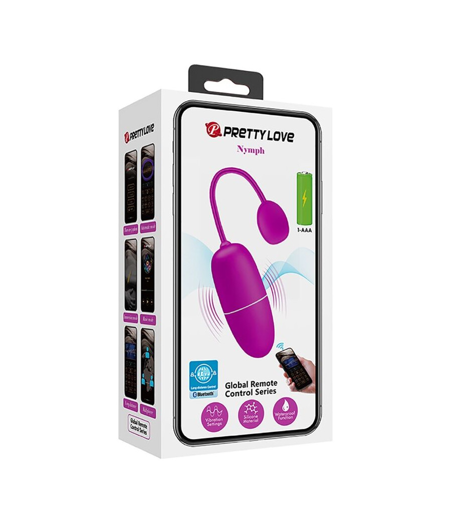 PRETTY LOVE - VIBRIERENDES EI DER NYMPHE, APP-GESTEUERT, LILA