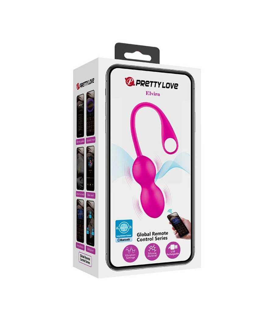 PRETTY LOVE - ELVIRA BOLAS VIBRADORAS RECARGABLE ROSA
