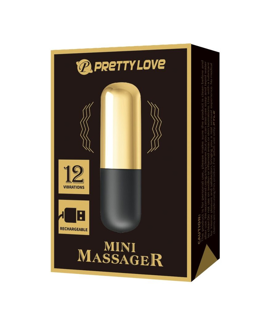 PRETTY LOVE - GOLDENER WIEDERAUFLADBARER KUGELVIBRATOR