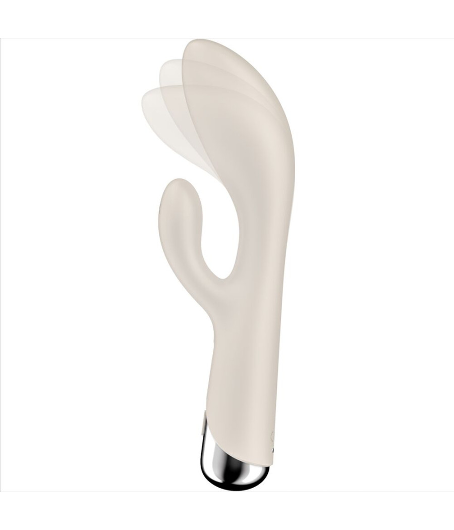 SATISFYER - SPINNING RABBIT 1 CLITORIS ET STIMULATION DU POINT G BEIGE