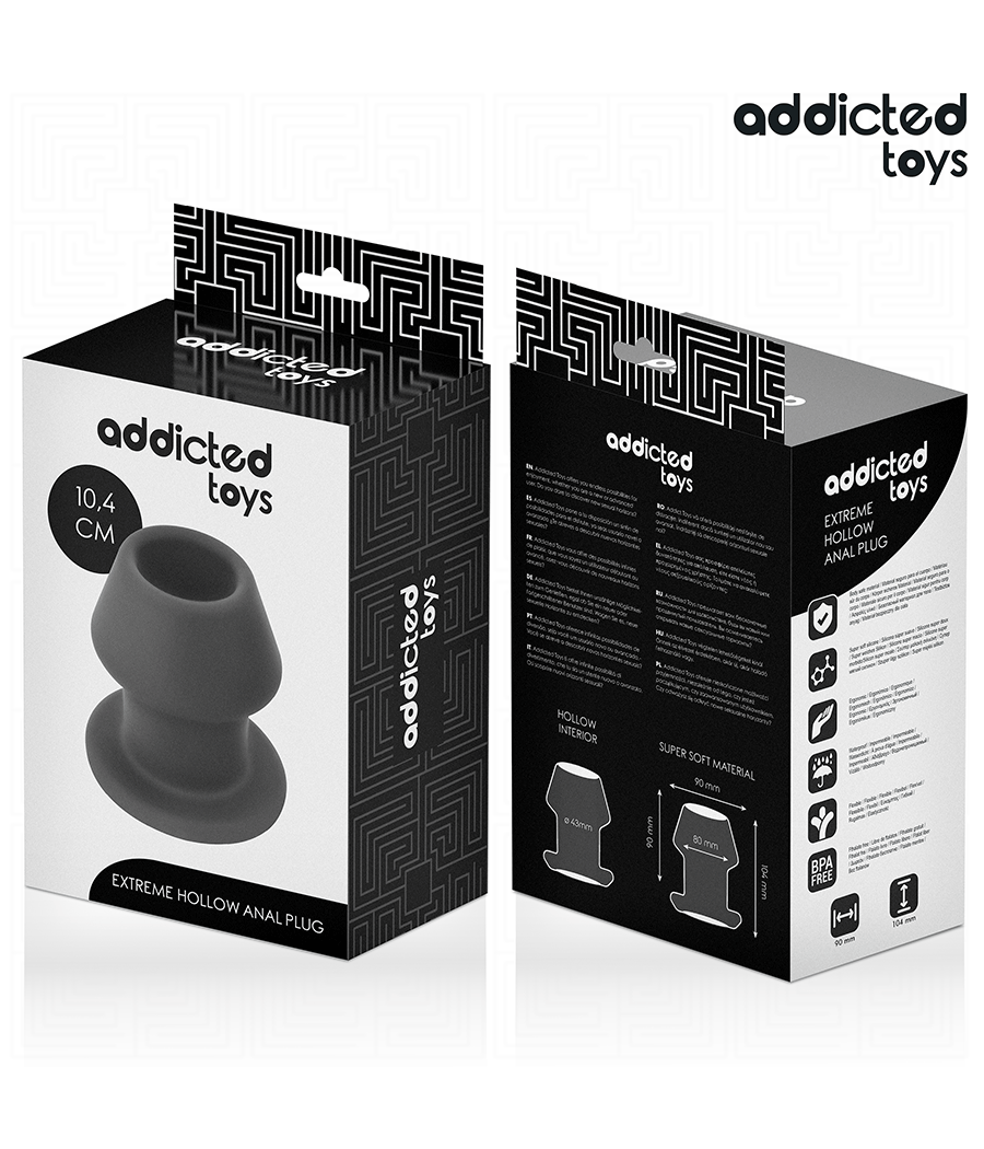 ADDICTED TOYS - EXTREM HOHL ANAL PLUG GRÖSSE L 10,4 CM