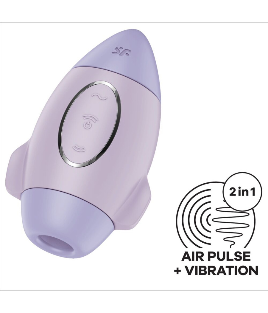 SATISFYER - MISSION CONTROL LILAC SMALL DOUBLE IMPULSE VIBRATOR