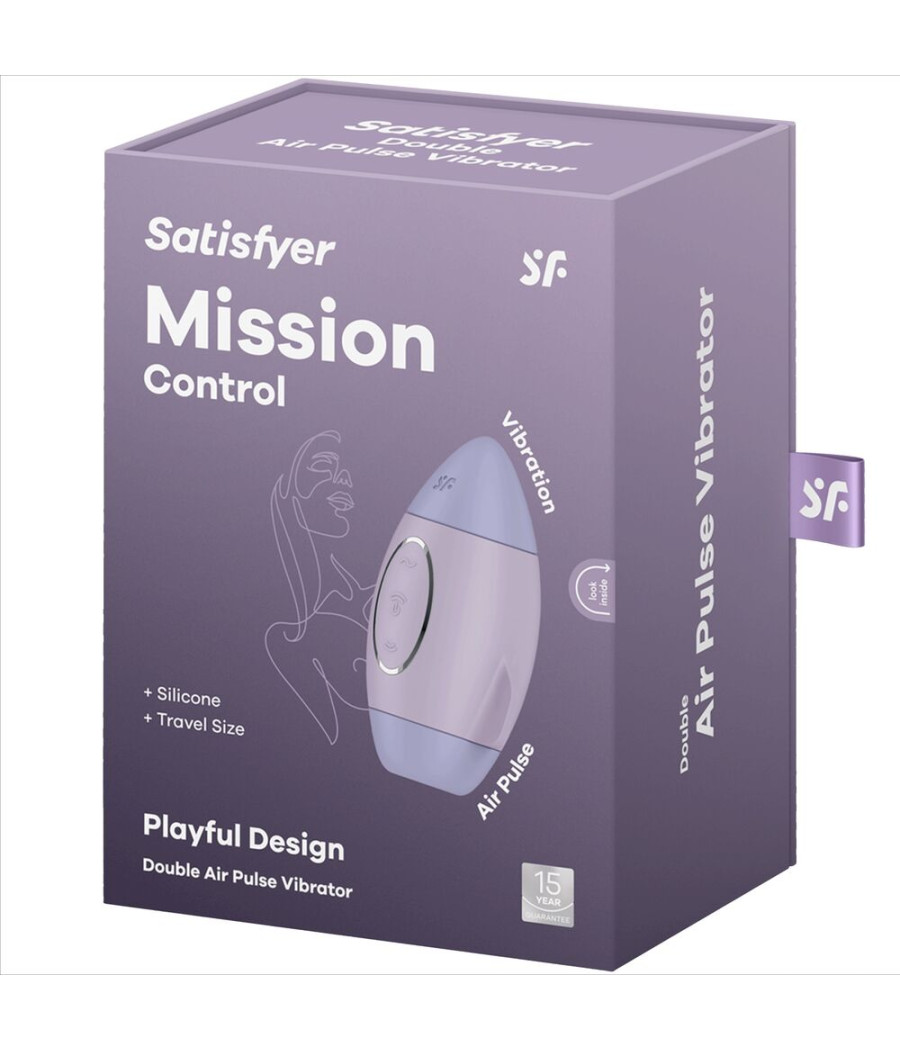 SATISFYER - MISSION CONTROL LILLA PICCOLO VIBRATORE A DOPPIO IMPULSO