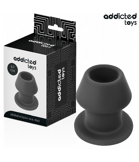 ADDICTED TOYS - EXTREME HOLLOW ANAL PLUG SILICONE SIZE M 8.7 CM