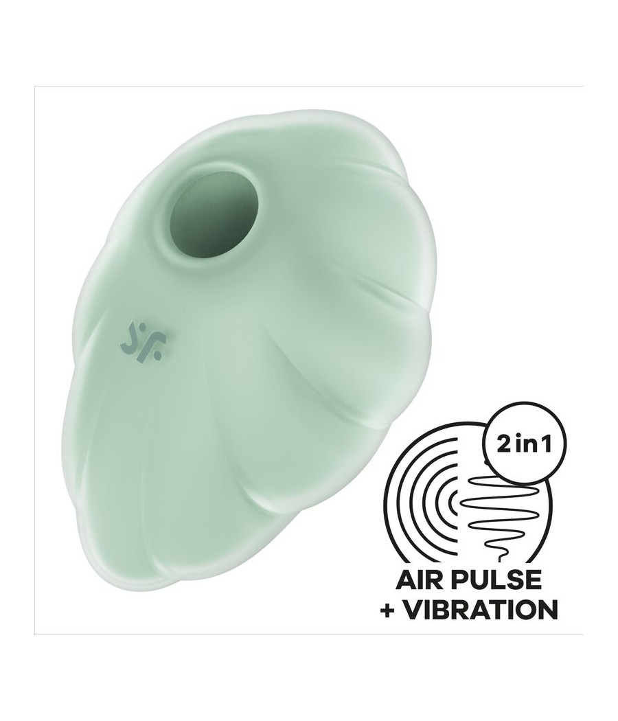 SATISFYER - CLOUD DANCER VERDE VIBRADOR AIR PULSE