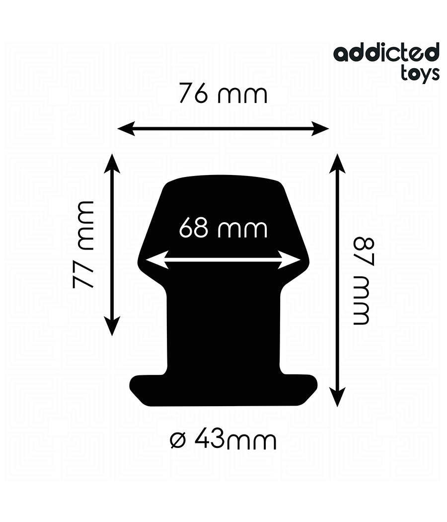 ADDICTED TOYS - PLUG ANAL HUECO EXTREM SILICONA TALLA M 8,7 CM