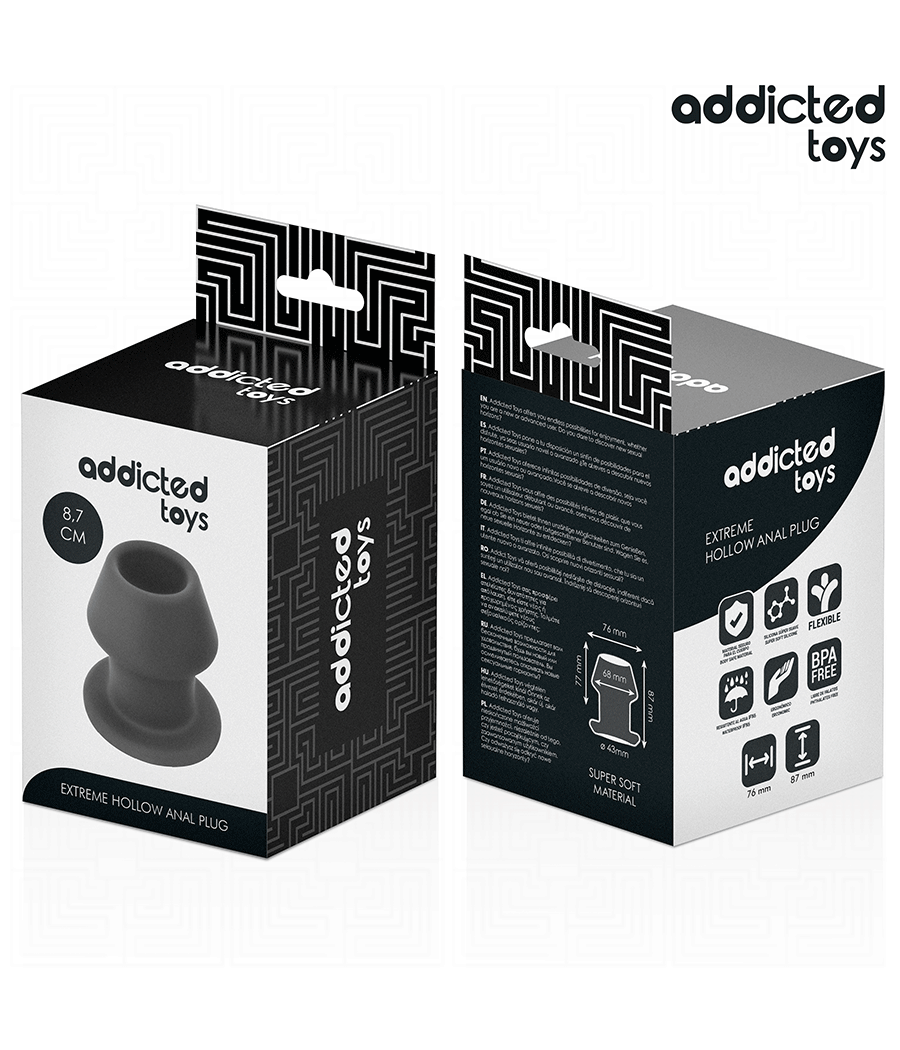 ADDICTED TOYS - PLUG ANAL CREUX EXTRÊME TAILLE M 8,7 CM