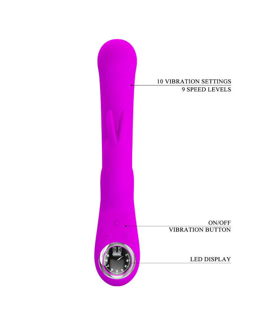PRETTY LOVE - VIBRATORE LAMAR RABBIT E PUNTO G VIOLA