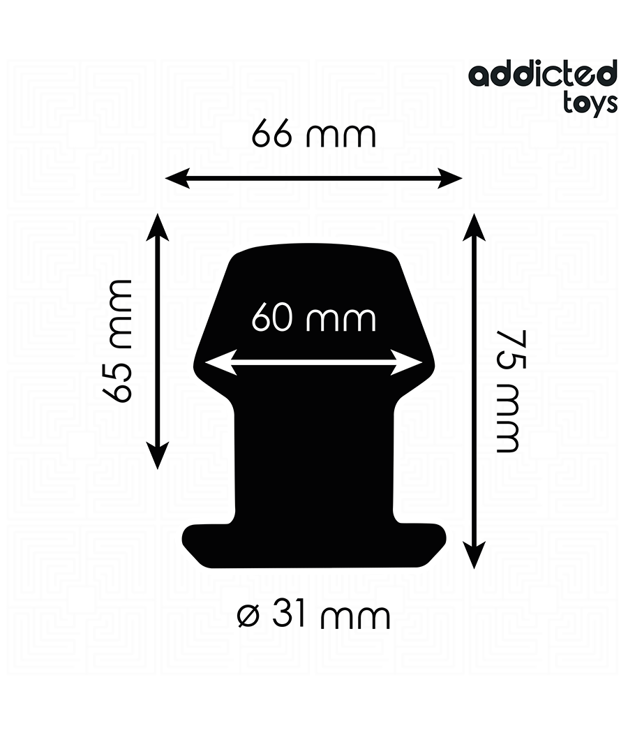 ADDICTED TOYS - PLUG ANAL CREUX EXTRÊME TAILLE S 7,5 CM