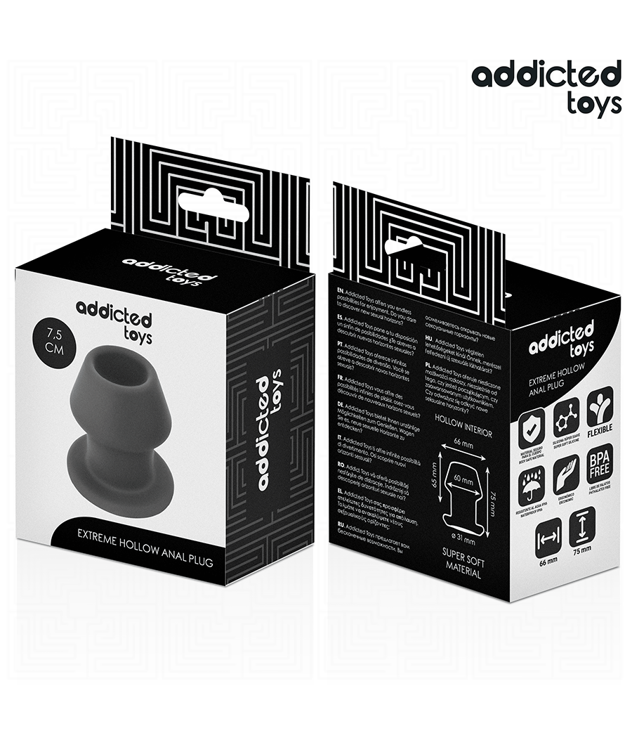 ADDICTED TOYS - EXTREM HOHL ANAL PLUG GRÖSSE S 7,5 CM