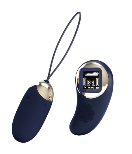 PRETTY LOVE - MINA VIBRIERENDES EI MIT FERNBEDIENUNG BLAU