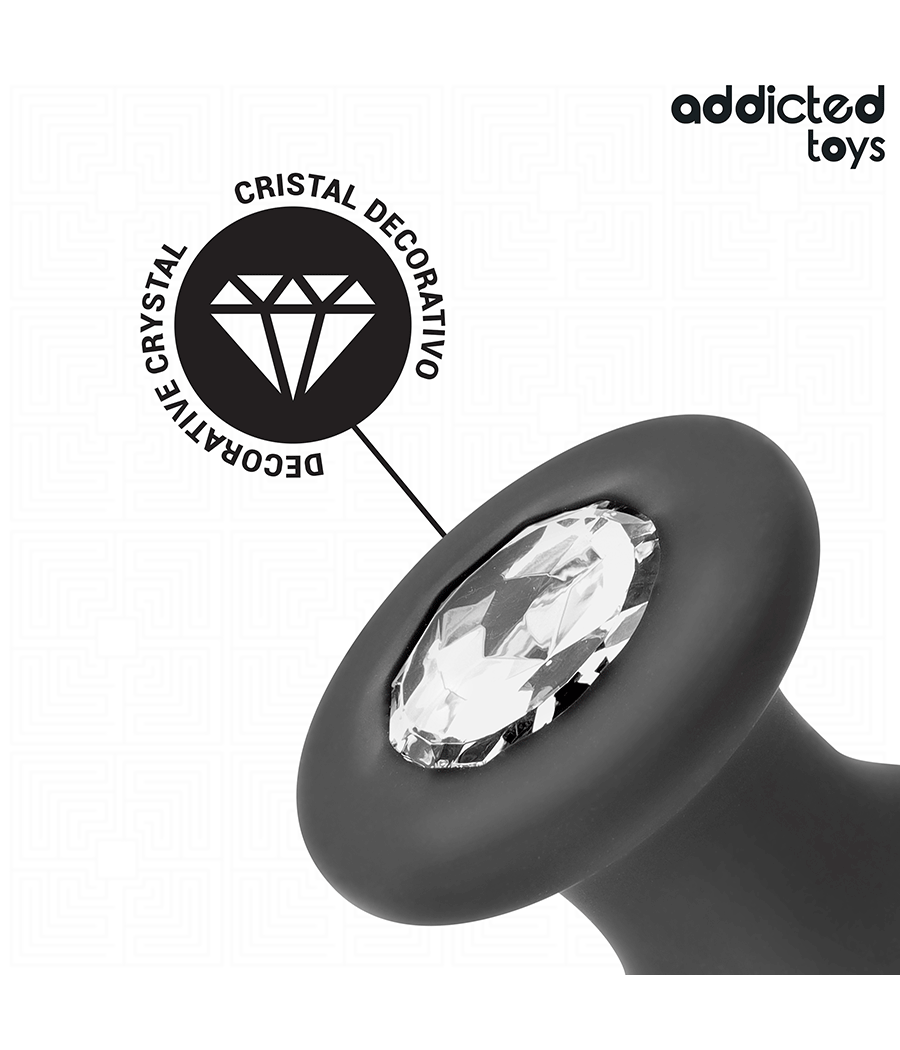 ADDICTED TOYS - PLUG ANAL AVEC BIJOU TAILLE M 10,4 CM