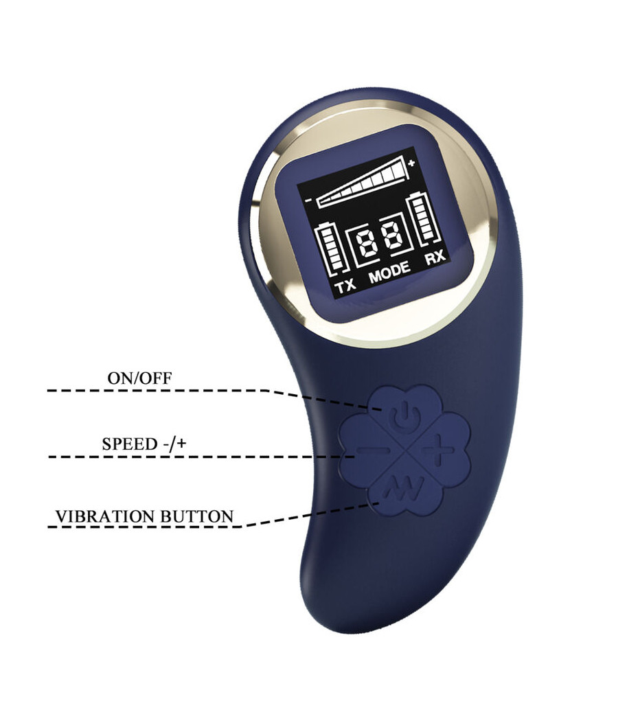 PRETTY LOVE - MINA VIBRATING EGG REMOTE CONTROL BLUE