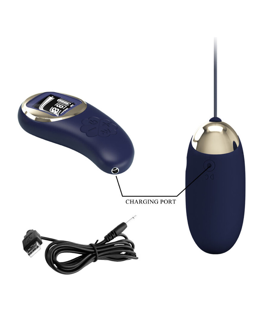 PRETTY LOVE - TELECOMANDO UOVO VIBRANTE MINA BLU